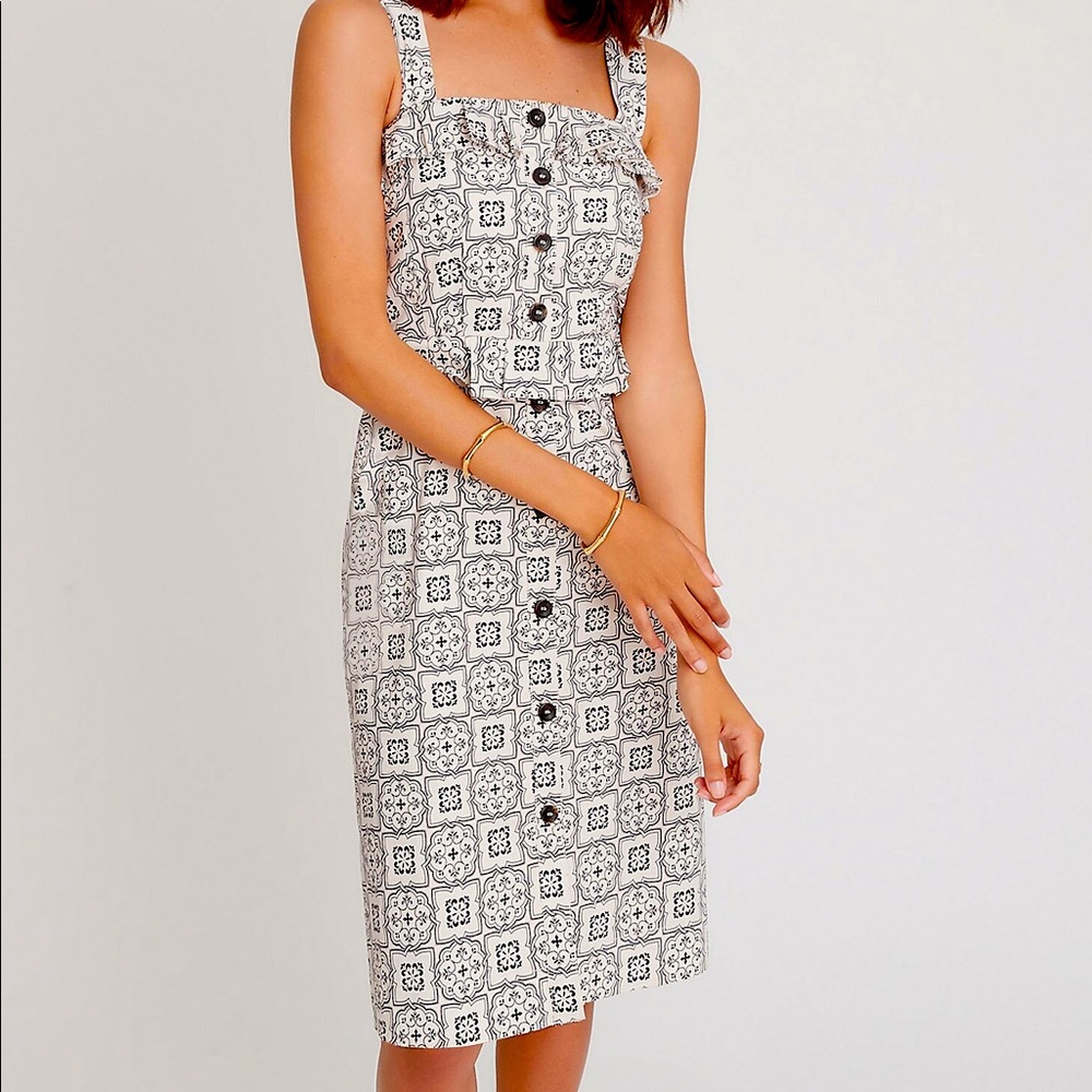 Ann Taylor Tile Print Dress